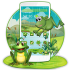 Cartoon Green Frog icon