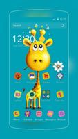 Poster Happy Giraffe Theme