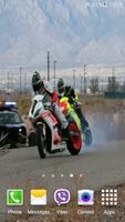 Car vs. Motorbike Wallpaper syot layar 1