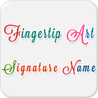 Fingertip Art Signature Name ícone