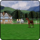 Horse Farm Livewallpaper 3D icône
