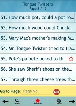 Screenshot 2 for Tongue Twisters