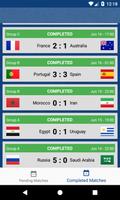 FIFA World Cup 2018 Score Match capture d'écran 1