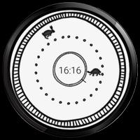 Rabbit Turtle watchface race poster