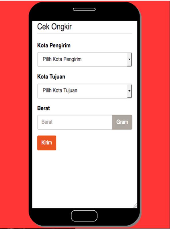  Cek Ongkos Kirim Ongkir JNE cho Android Ti v APK