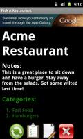 Restaurant Notes with Tip Calc Affiche