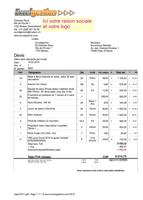 ExcelgestionMobile template Excel facturation ภาพหน้าจอ 1