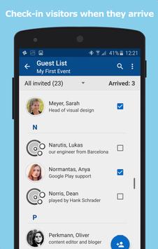 guest list for check in at events apk download free business app