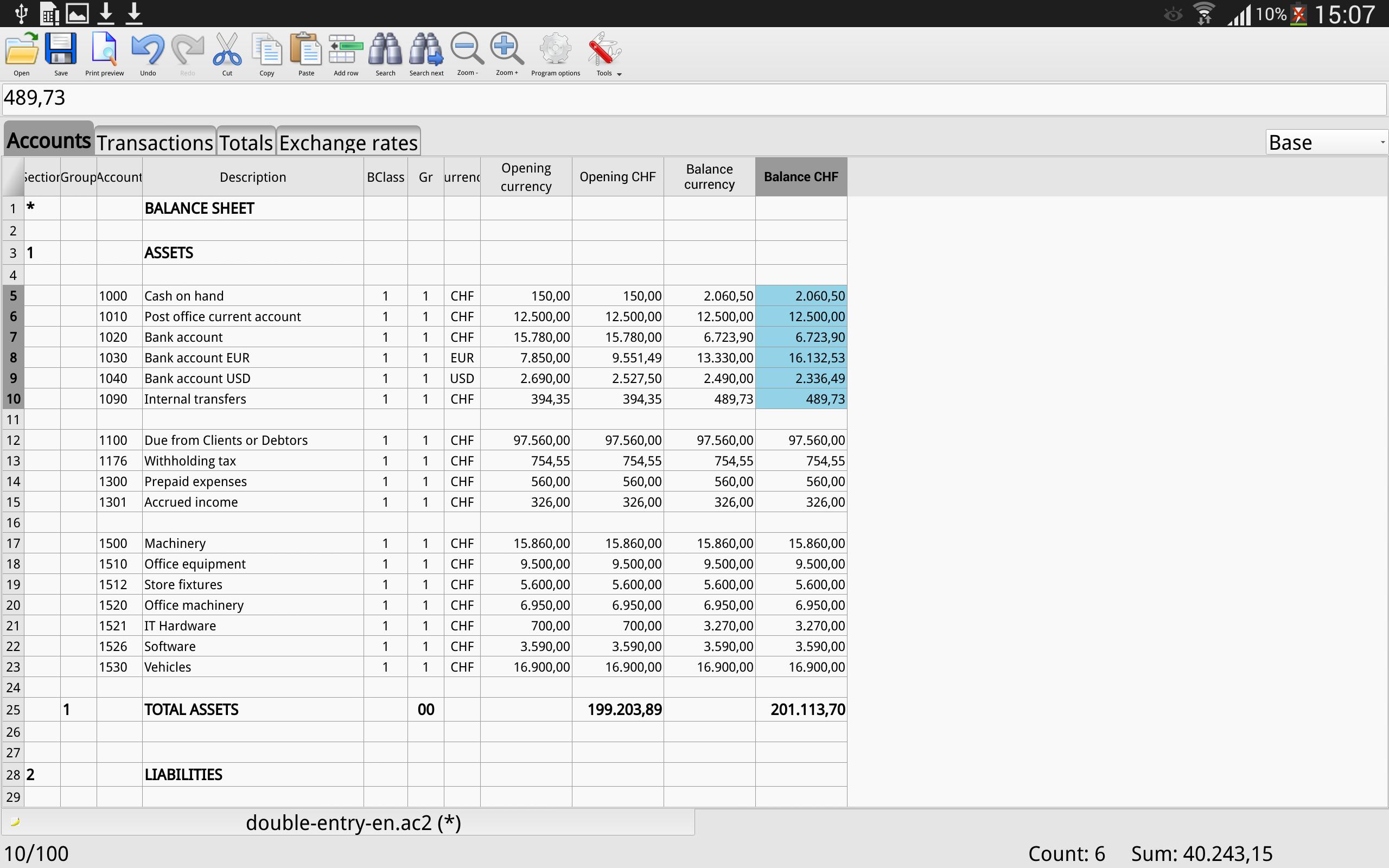 Time accounting Time accounting