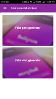 Fake Insta chat and post screenshot 2