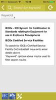 IECEx Service Certificates screenshot 2