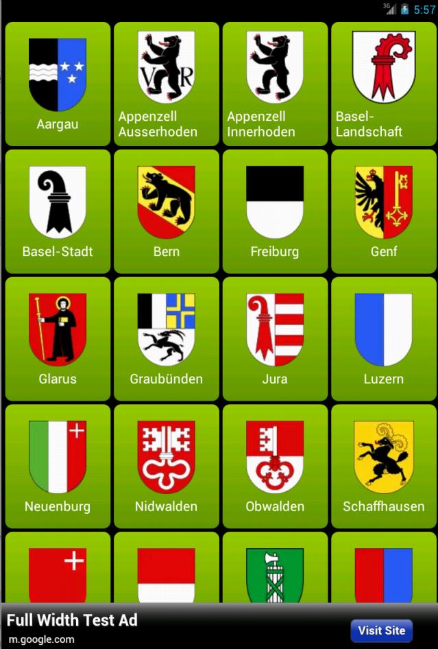 Schweizer Kantone für Android - APK herunterladen