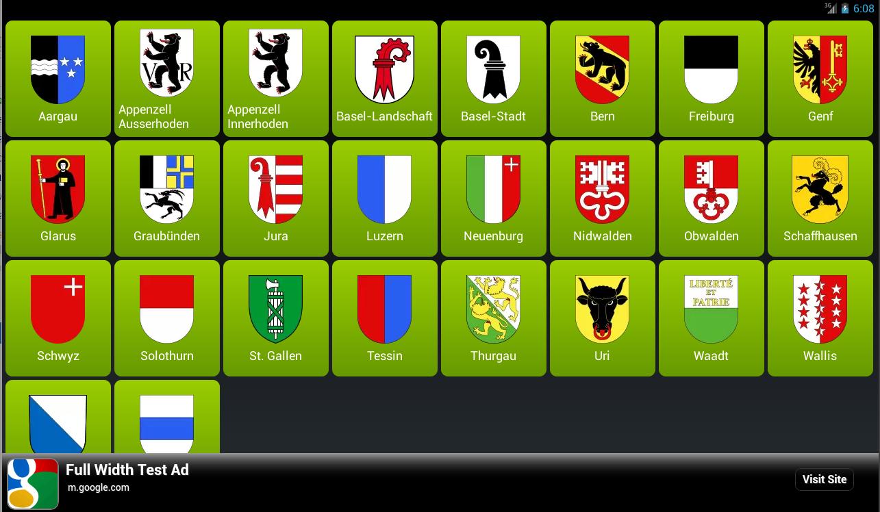 Schweizer Kantone für Android - APK herunterladen