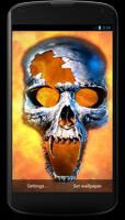 Burning Skull Live Wallpaper poster
