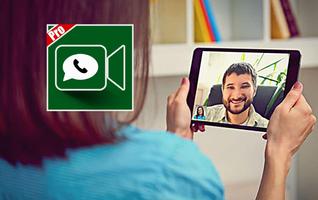 Video Call for WнatsAρp Prank☎ پوسٹر