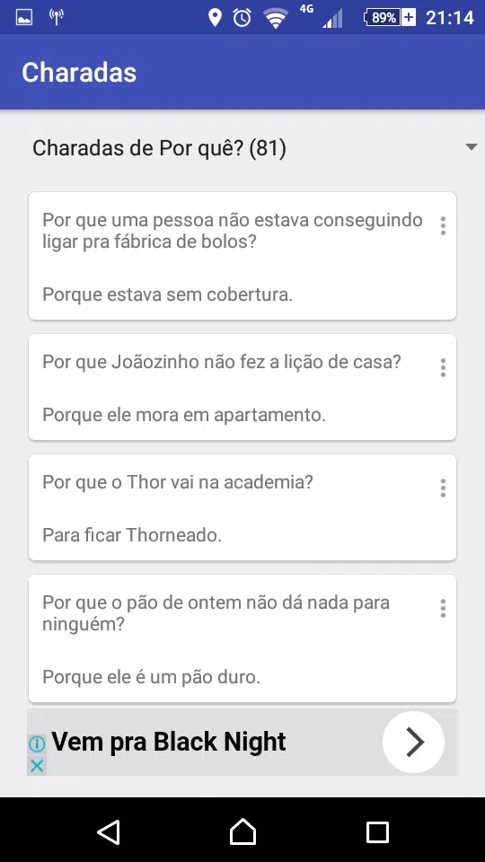 Download do APK de Charadas e Respostas Engraçadas para Android