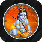 Krishna Clock Live Wallpaper icône