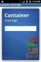 container check digit plakat