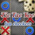 Tic Tac Toe fun checkers Zeichen