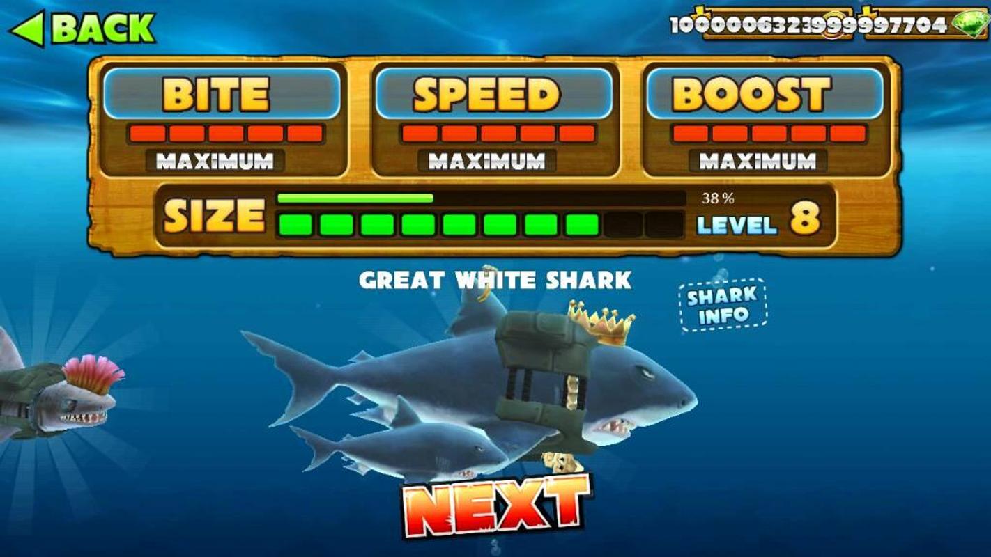 Взломанная версия hungry shark world