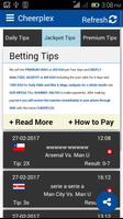 Betting Tips - Cheerplex capture d'écran 1