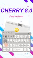 Cherry 8.0 Theme&Emoji Keyboard capture d'écran 1