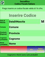 Decodificare Codice Fiscale স্ক্রিনশট 2