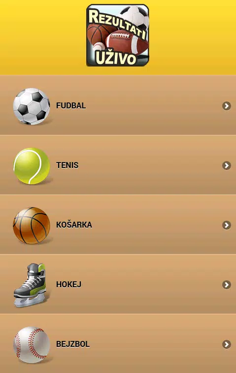 Sportski Rezultati Uzivo APK pour Android Télécharger