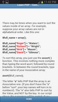 Learn PHP offline Screenshot 2