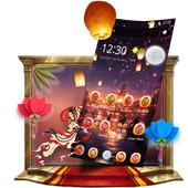 Chinese Moon Festival Lantern Theme ไอคอน