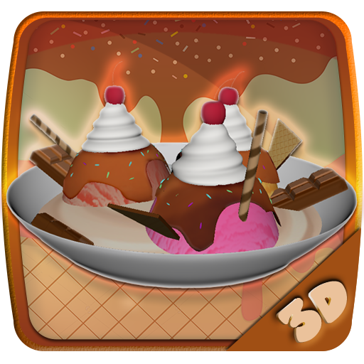 Schokoladen-Eiscreme-3D
