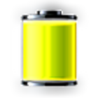Żółta bateria ikona