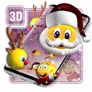 3D Christmus Emoji Theme