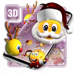 Скачать 3D-тема Christmus Emoji APK