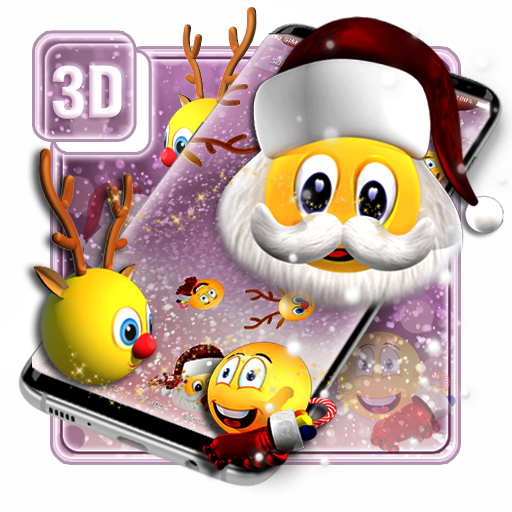 3D Christmus Emoji Theme