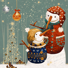 Christmas Snow Man icon