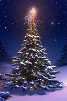 Christmas Tree 3D Wallpaper poster
