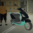 City Traffic Scooter Simulateur Bike Rider icône