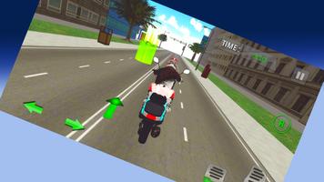 City Traffic Scooter Simulateur Bike Rider capture d'écran 1