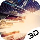 City Street Building Dusk Live 3D Wallpaper simgesi