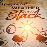 komponent Weather Black klwp e kwgt