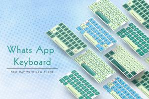 Keyboard theme for Whatsaapp- Design for Whatsaapp poster