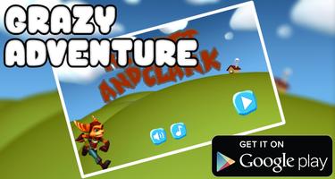 Ratchet Subway Clank Adventure الملصق