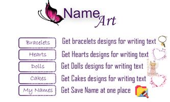 Name Art - Stylish Name Maker - Text Maker 2017 imagem de tela 1