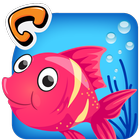 Kids English Grammar Fish Game icône