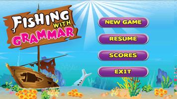 Kids English Grammar Fish Game plakat