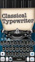 Classical Typewriter Keyboard poster