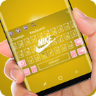 classic yellow nike keyboard icon