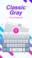Classic Gray Theme&Emoji Keyboard penulis hantaran