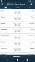 Scores for CAF Africa Nations  تصوير الشاشة 1